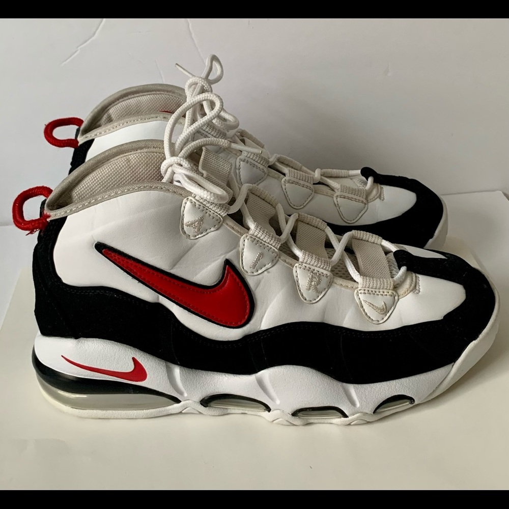 Nike Air Max Uptempo '95 Black White Red Size 9